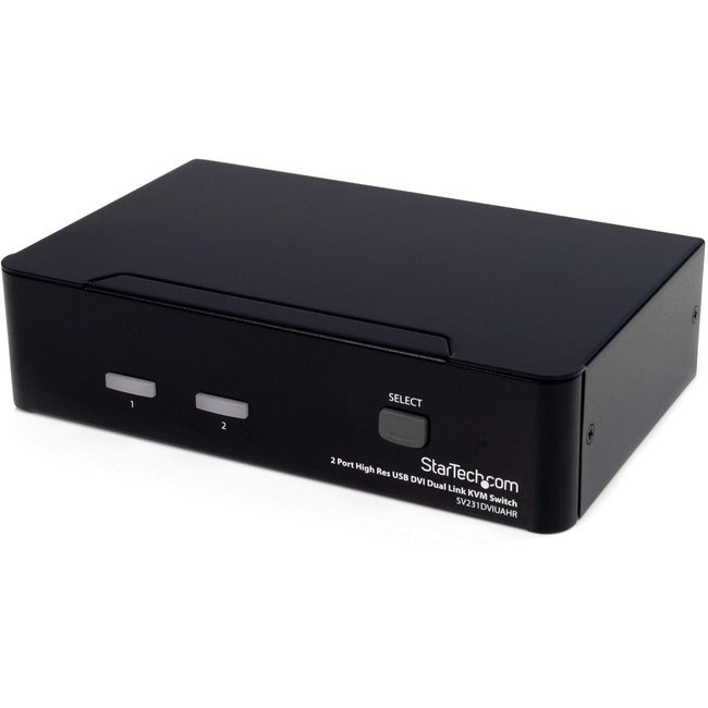 StarTech.com 2 Port High Resolution USB DVI Dual Link KVM Switch with Audio - SV231DVIUAHR