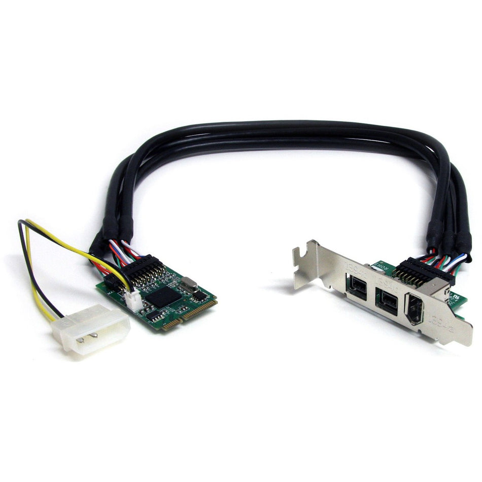 StarTech.com 3 Port 2b 1a 1394 Mini PCI Express FireWire Card Adapter - MPEX1394B3