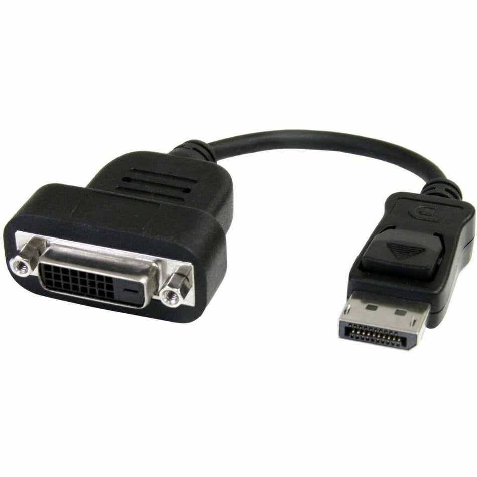 StarTech.com DisplayPort to DVI Adapter, Active DisplayPort to DVI-D Adapter Converter 1080p, DP 1.2 to DVI Adapter, Latching DP Connector - DP2DVIS