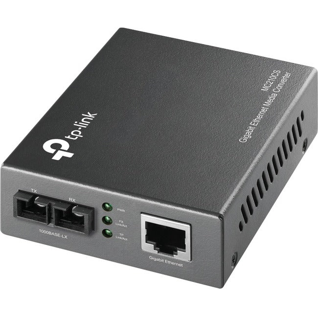 TP-LINK MC210CS - Gigabit SFP to RJ45 Fiber Media Converter - Fiber to Ethernet Converter - MC210CS