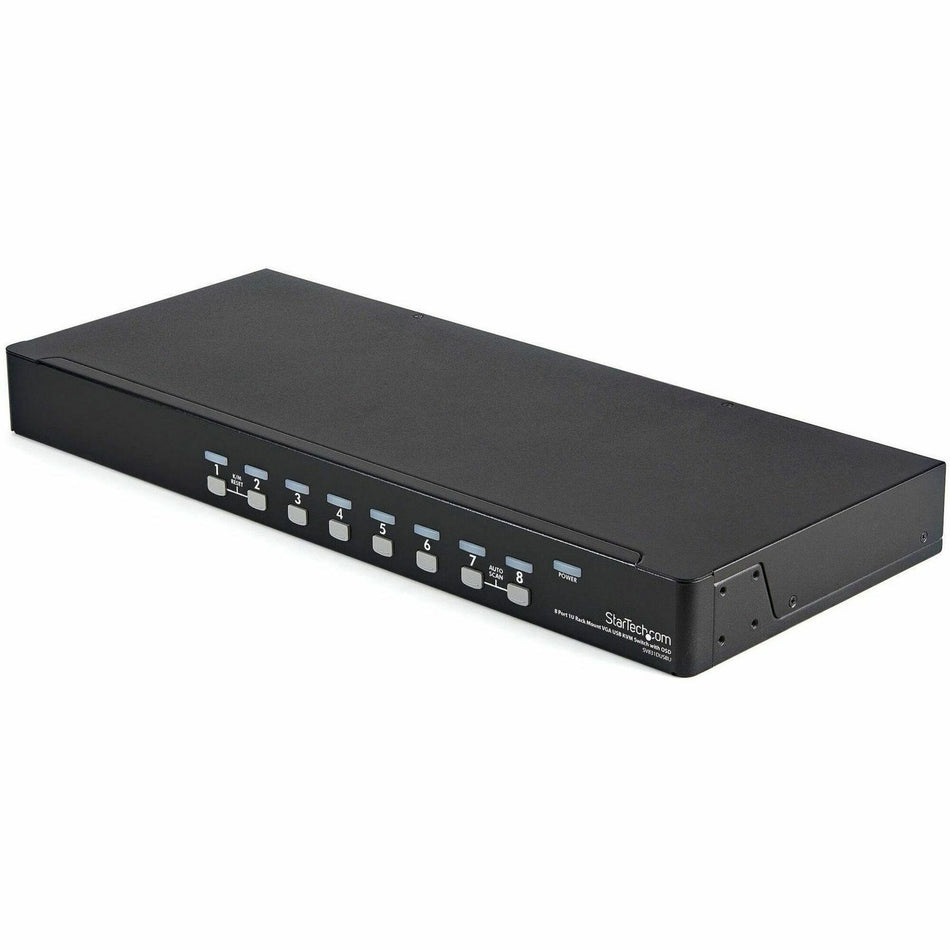 StarTech.com 8 Port 1U Rackmount USB KVM Switch Kit with OSD and Cables - SV831DUSBUK