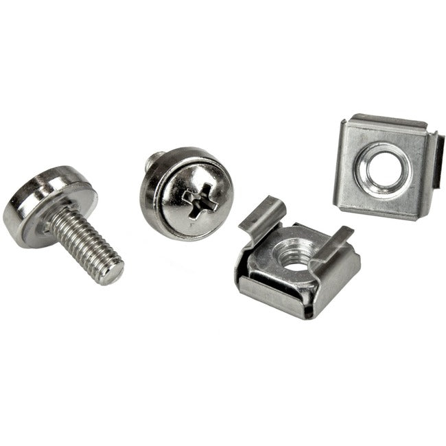 StarTech.com 100 Pkg M5 Mounting Screws and Cage Nuts for Server Rack Cabinet - CABSCREWM52