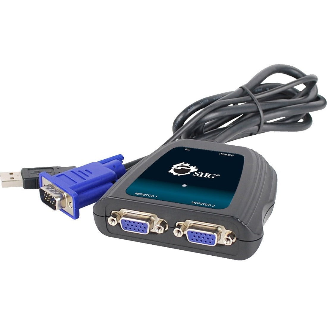 SIIG 1x2 Compact VGA Splitter - CE-VG0A11-S1