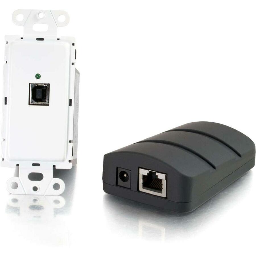 C2G TruLink USB 2.0 Superbooster Wall Plate Transmitter to Dongle Receiver Kit - 53878