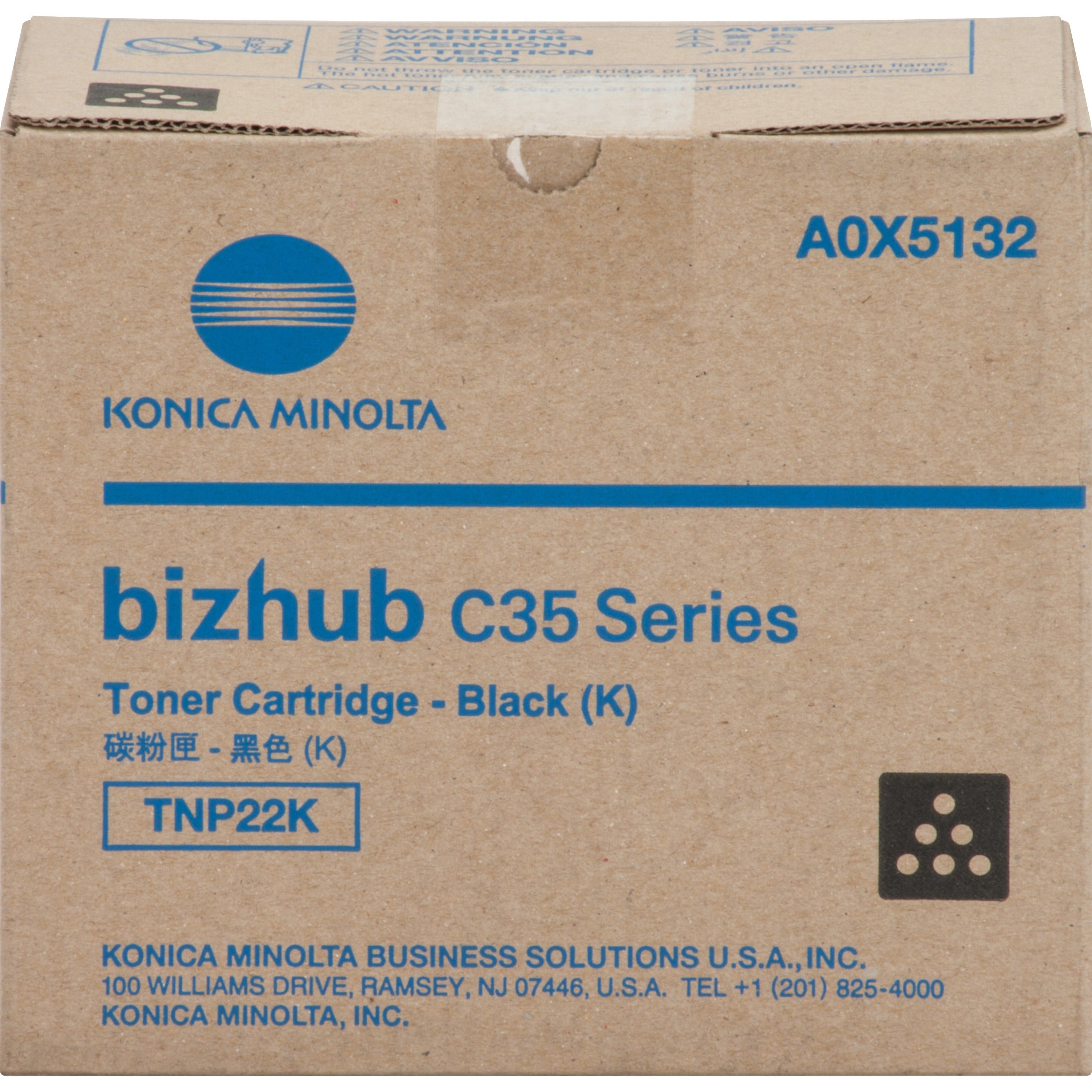 Konica Minolta TNP22K Original Toner Cartridge - A0X5132