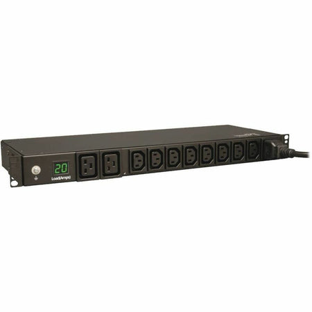 Tripp Lite by Eaton PDU 3.7kW Single-Phase Local Metered PDU 208/230V (8 C13 & 2 C19) C20 / L6-20P Adapter 12 ft. (3.66 m) Cord 1U Rack-Mount TAA - PDUMH20HV