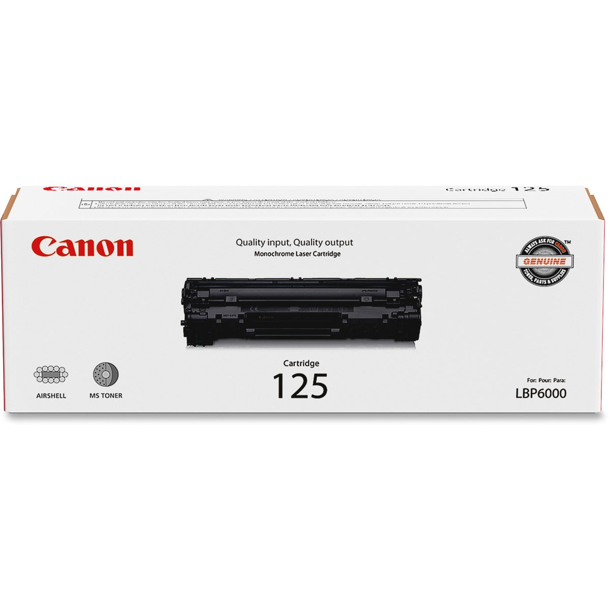 Canon No. 125 Original Toner Cartridge - 3484B001