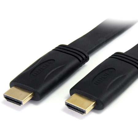 StarTech.com 15 ft Flat High Speed HDMI Cable with Ethernet - Ultra HD 4k x 2k HDMI Cable - HDMI to HDMI M/M - HDMIMM15FL