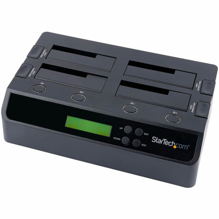 StarTech.com 4-Bay Hard Drive Duplicator and Eraser, External HDD/SSD Cloner / Copier / Wiper Tool, USB 3.0/eSATA to SATA Docking Station - SATDOCK4U3RE