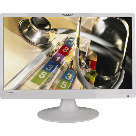 Planar PLL2210MW 22" Class Full HD LCD Monitor - 16:9 - White - 997-6404-00