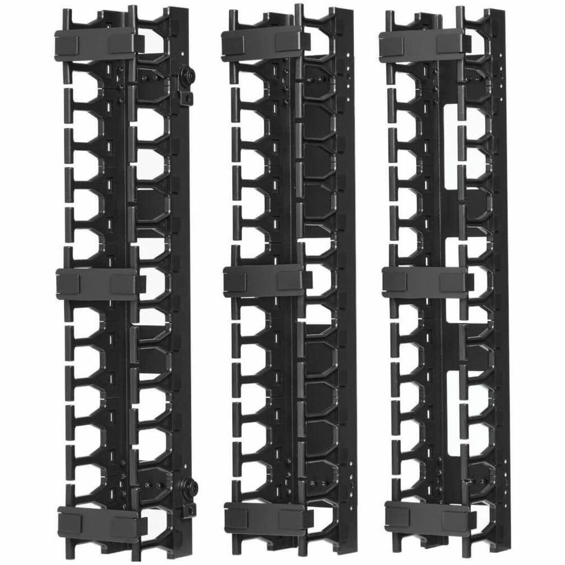 Tripp Lite by Eaton SmartRack 3-in. (7.62 cm) Wide High Capacity Vertical Cable Manager - Double finger duct - SRCABLEVRT3