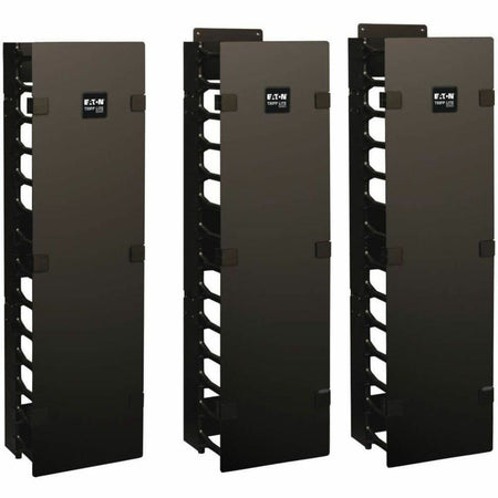 Tripp Lite by Eaton SmartRack 6-in. (15.24 cm) Wide High Capacity Vertical Cable Manager - Double finger duct with cover - SRCABLEVRT6