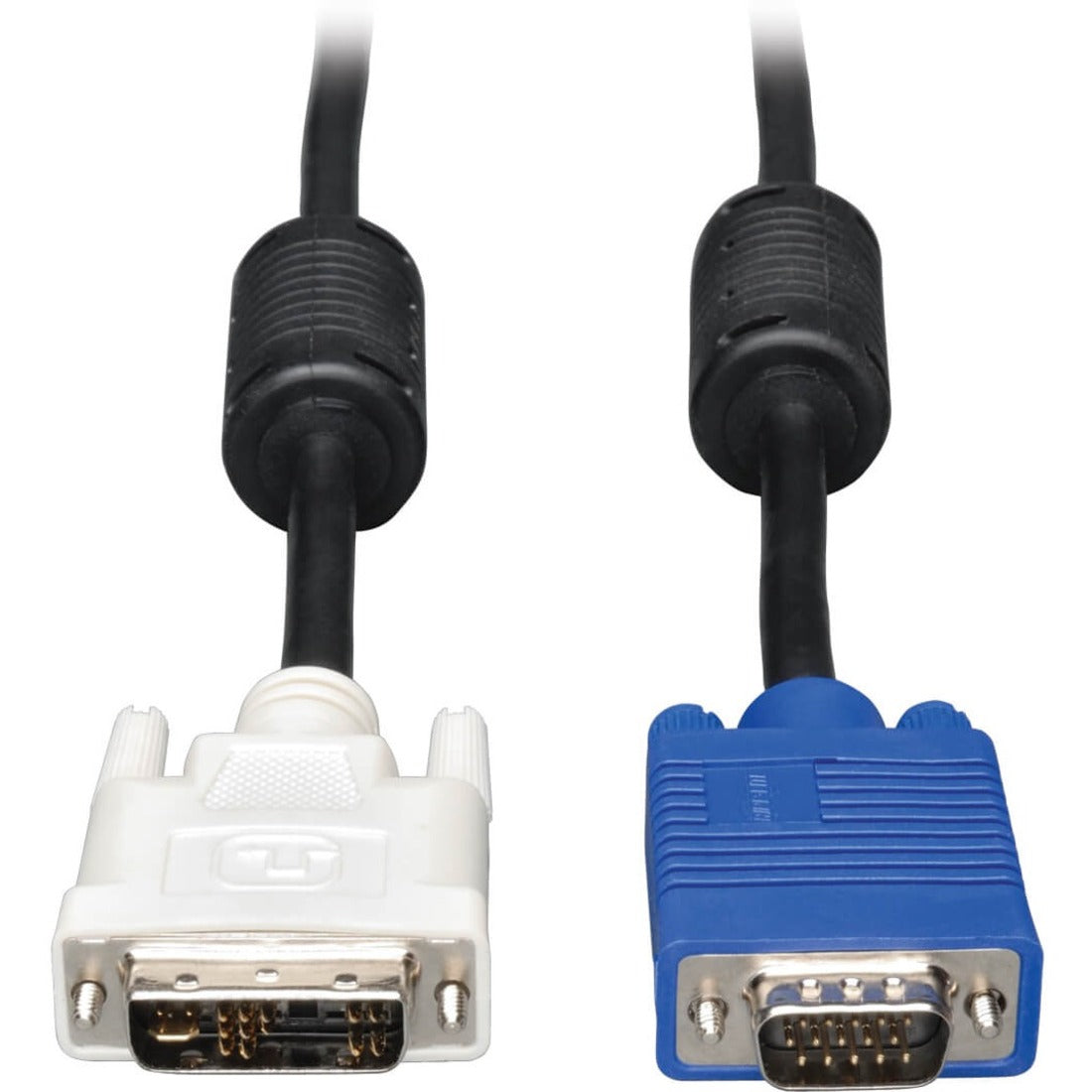Tripp Lite by Eaton DVI to VGA High-Resolution Adapter Cable with RGB Coaxial (DVI-A to HD15 M/M) 6 ft. (1.8 m) - P556-006