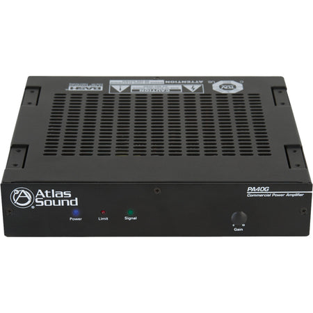 AtlasIED PA40G Amplifier - 40 W RMS - 1 Channel - Black - PA40G