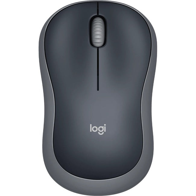 Logitech M185 Wireless Mouse, 2.4GHz with USB Mini Receiver, 12-Month Battery Life, 1000 DPI Optical Tracking, Ambidextrous, Compatible with PC, Mac, Laptop (Swift Grey) - 910-002225