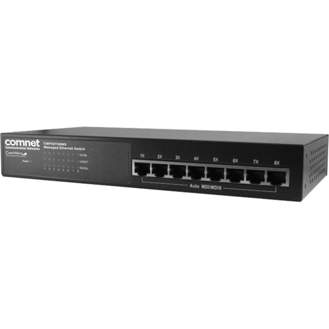 ComNet Commercial Grade 8 Port Managed Ethernet Switch with (8) 10/100TX Ports - CWFE8TX8MS