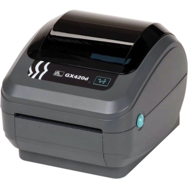 Zebra GX420d Desktop Direct Thermal Printer - Monochrome - Label Print - Fast Ethernet - USB - Serial - US - GX42-202410-000