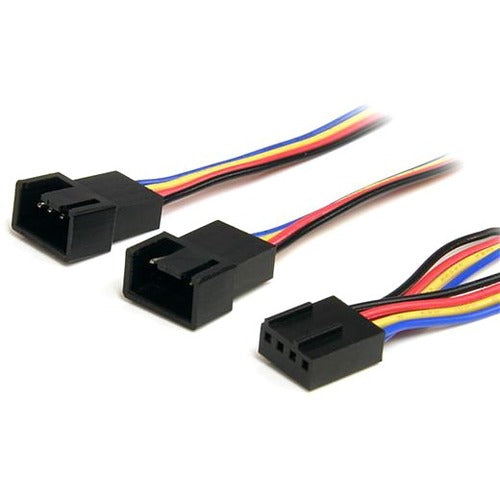 StarTech.com 12in 4 Pin PWM Fan Extension Power Y Cable - F/M - FAN4SPLIT12