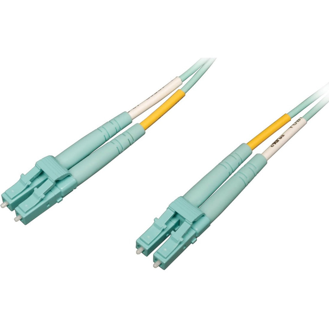 Eaton Tripp Lite Series 10Gb/40Gb/100Gb Duplex Multimode 50/125 OM4 LSZH Fiber Patch Cable (LC/LC), Aqua, 2M (6.6 ft.) - N820-02M-OM4