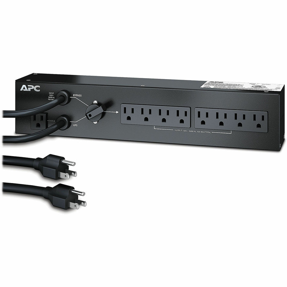 APC Service Bypass PDU, 120V 15AMP W/ (8) NEMA 5-15R - SBP1500RM