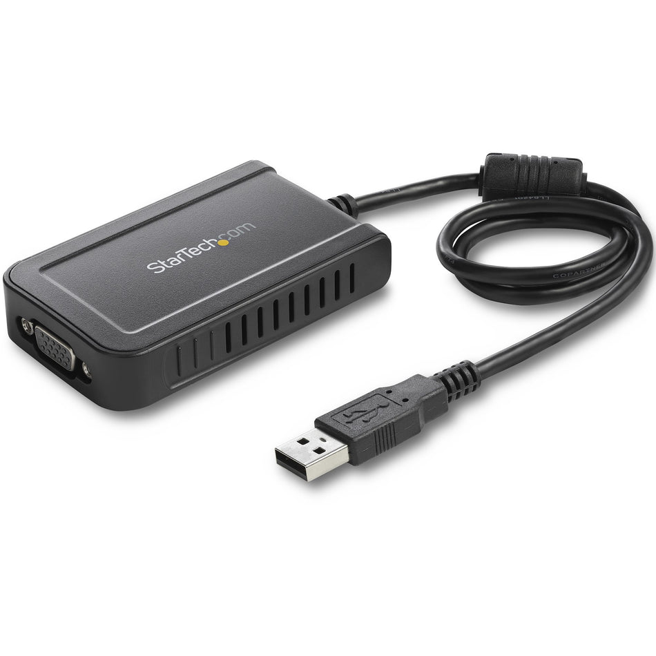 StarTech.com USB 2.0 to VGA Adapter, USB to VGA Monitor Converter for Windows, 1080p (no support for macOS/ChromeOS/Linux) - TAA - USB2VGAE3
