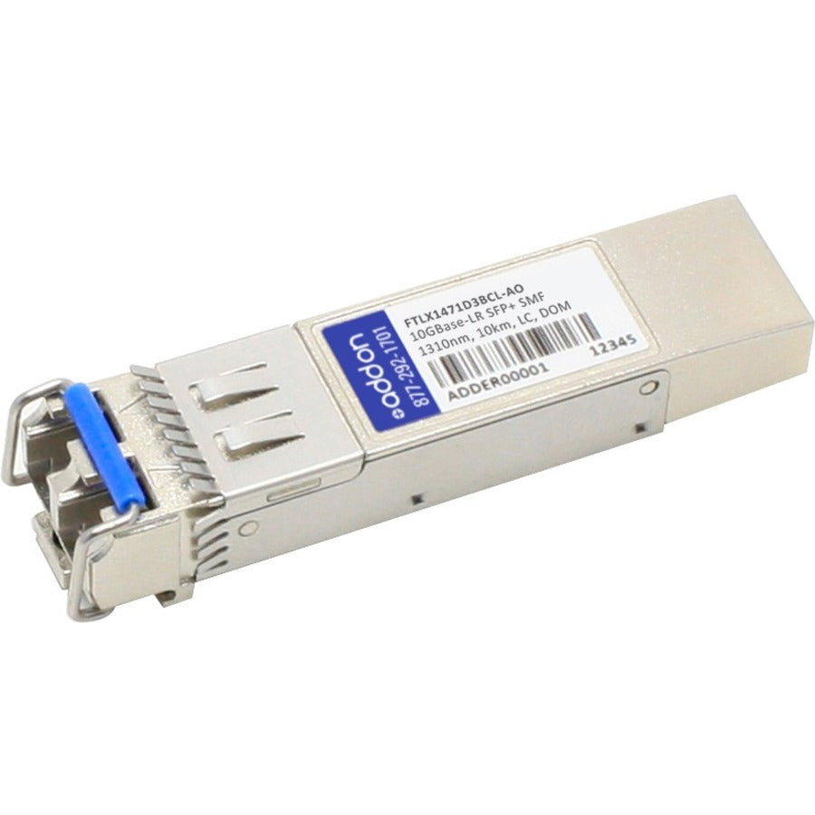 AddOn Finisar FTLX1471D3BCL Compatible TAA Compliant 10GBase-LR SFP+ Transceiver (SMF, 1310nm, 10km, LC, DOM) - FTLX1471D3BCL-AO