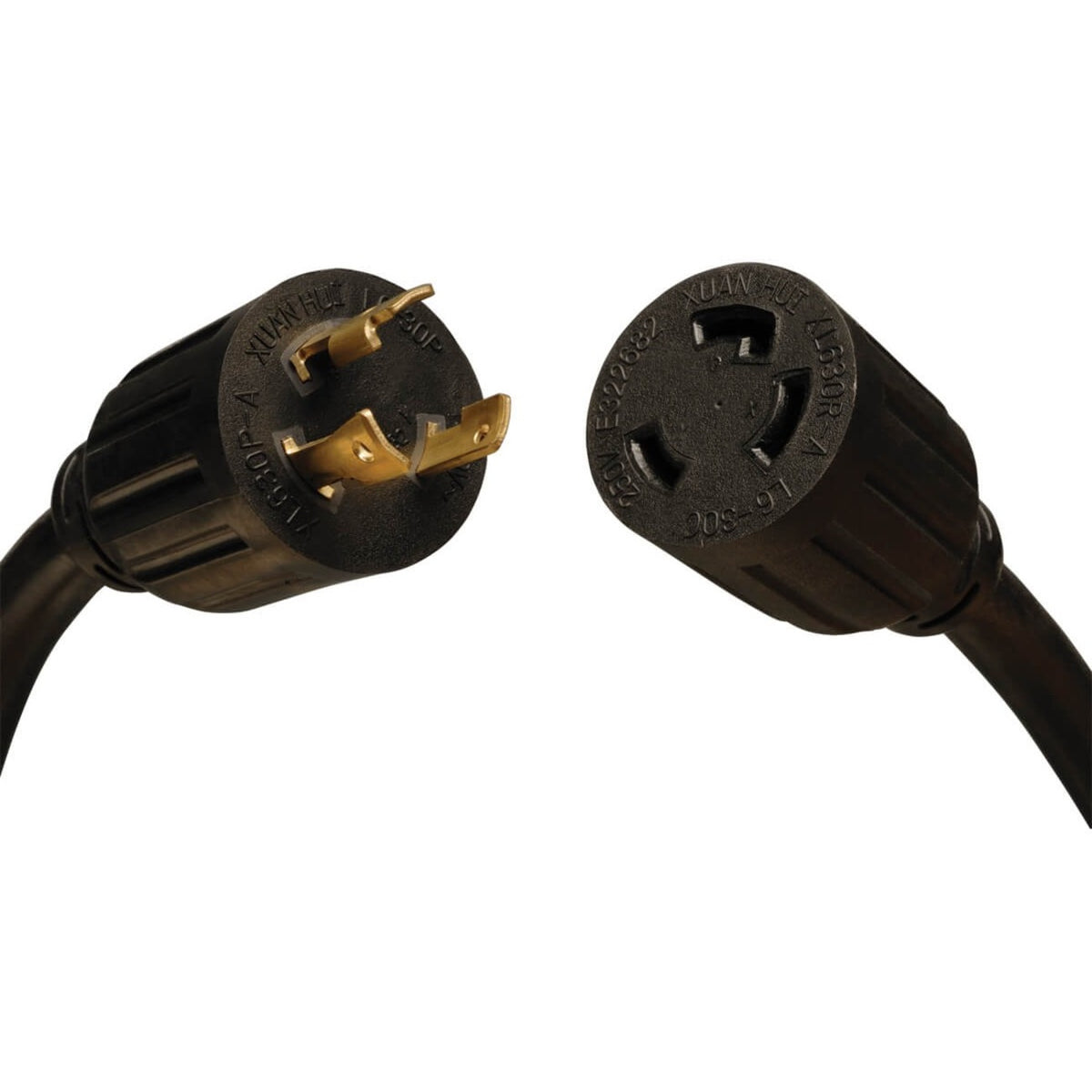 Tripp Lite by Eaton Power Extension Cord NEMA L6-30P to NEMA L6-30R - Heavy-Duty 30A 250V 10 AWG 8 ft. (2.43 m) Black - P041-008