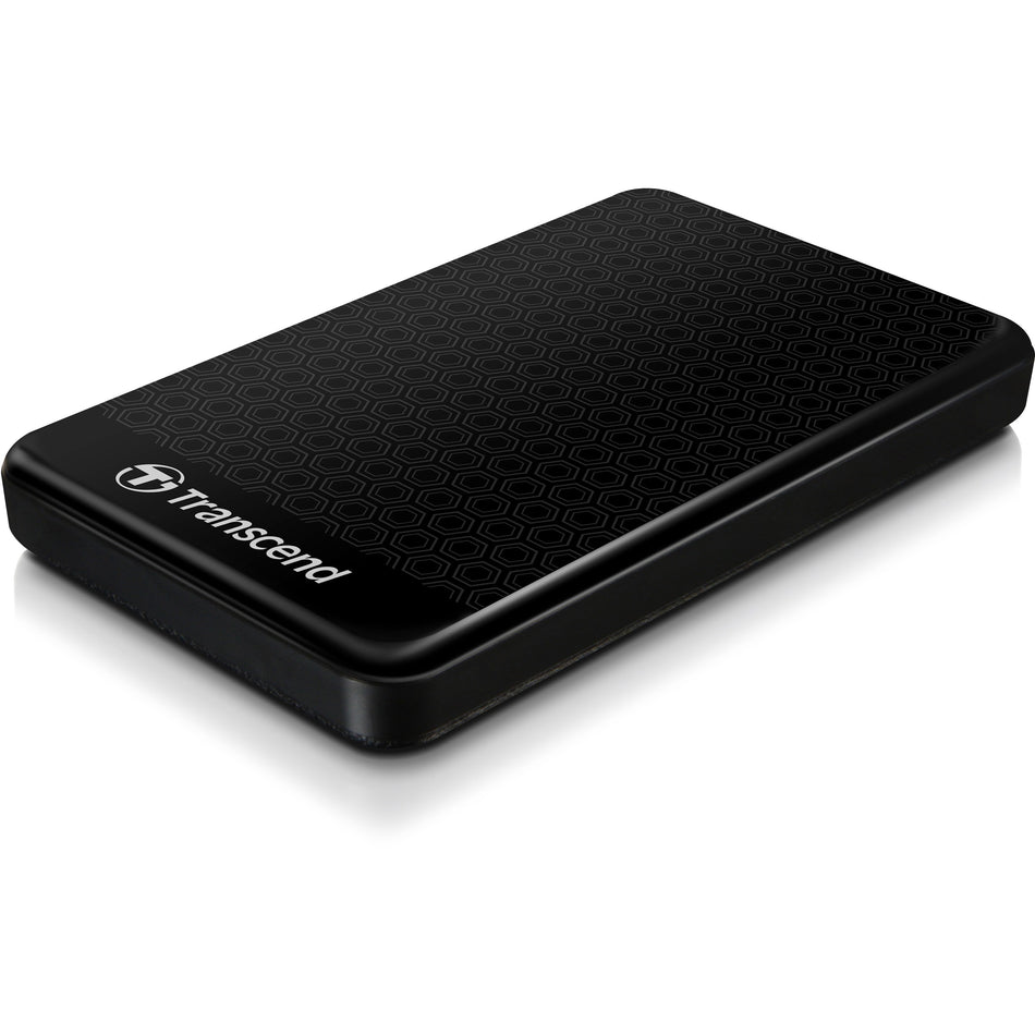 Transcend StoreJet 25A3 1 TB Portable Rugged Hard Drive - 2.5" External - SATA - Black - TS1TSJ25A3K