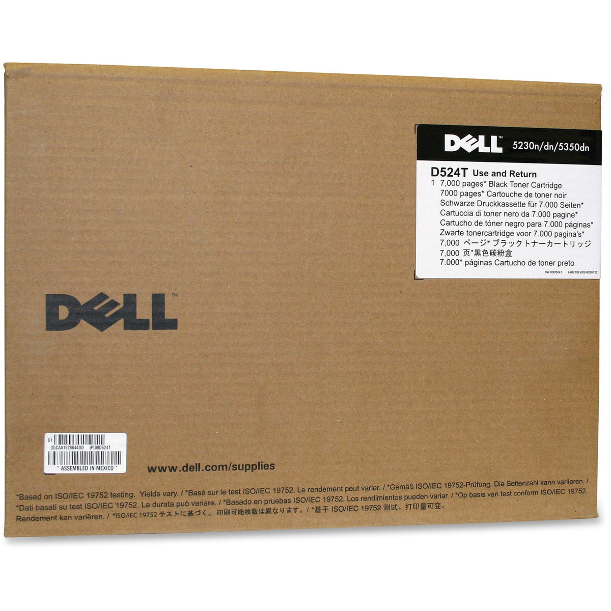 Dell Original Standard Yield Laser Toner Cartridge - Black - 1 Each - D524T