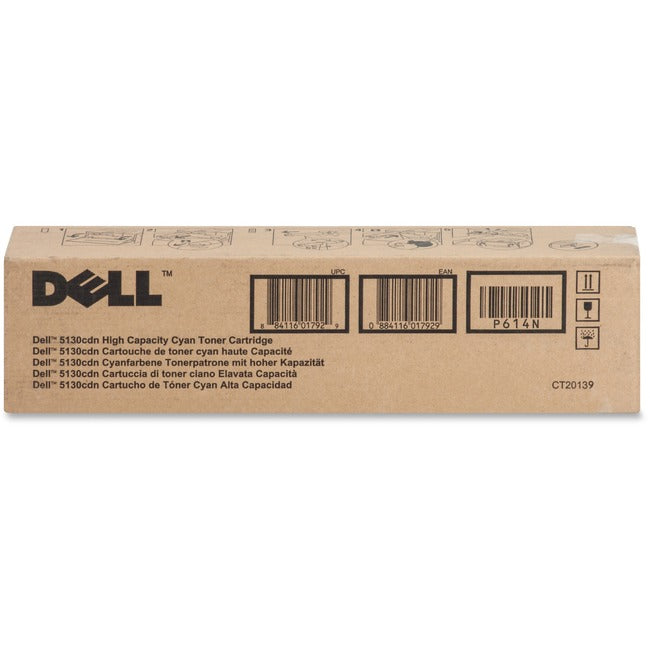 Dell Original High Yield Laser Toner Cartridge - Cyan - 1 Each - P614N