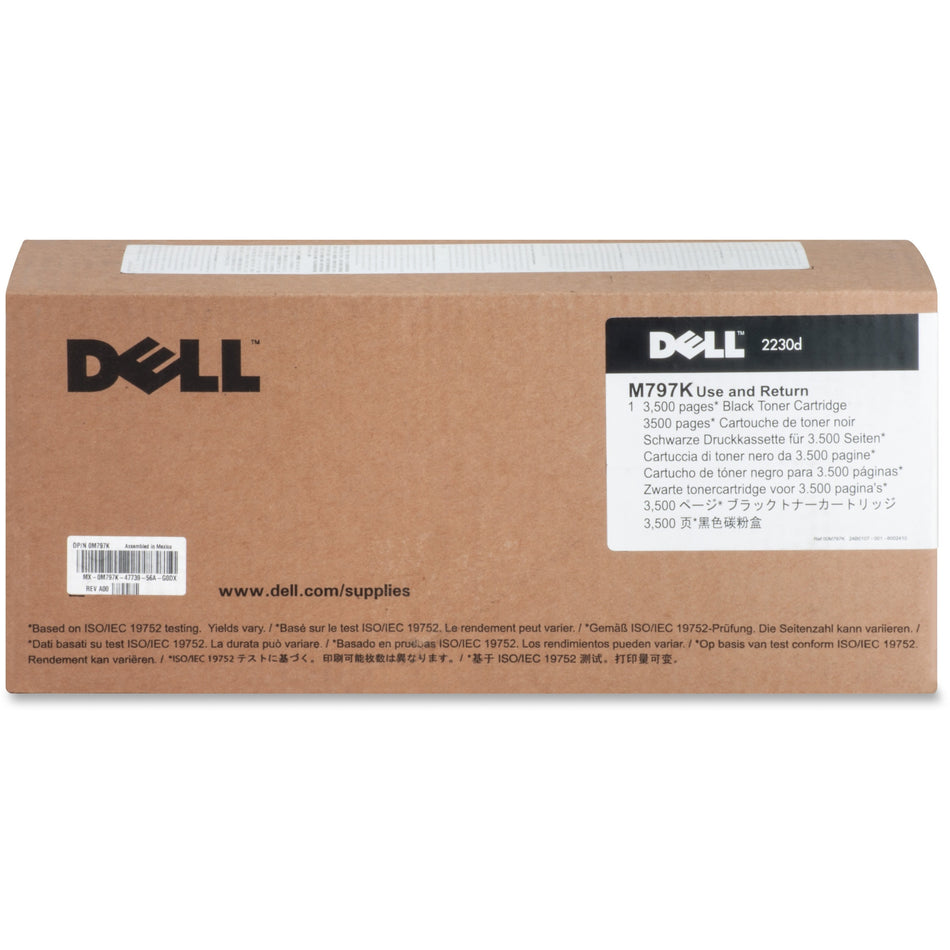 Dell Original High Yield Laser Toner Cartridge - Black - 1 Each - M797K