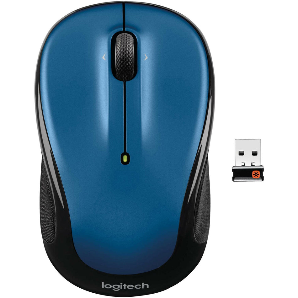 Logitech M325 Wireless Mouse, 2.4 GHz with USB Unifying Receiver, 1000 DPI Optical Tracking, 18-Month Life Battery, PC / Mac / Laptop / Chromebook (NEW BLUE) - 910-002650