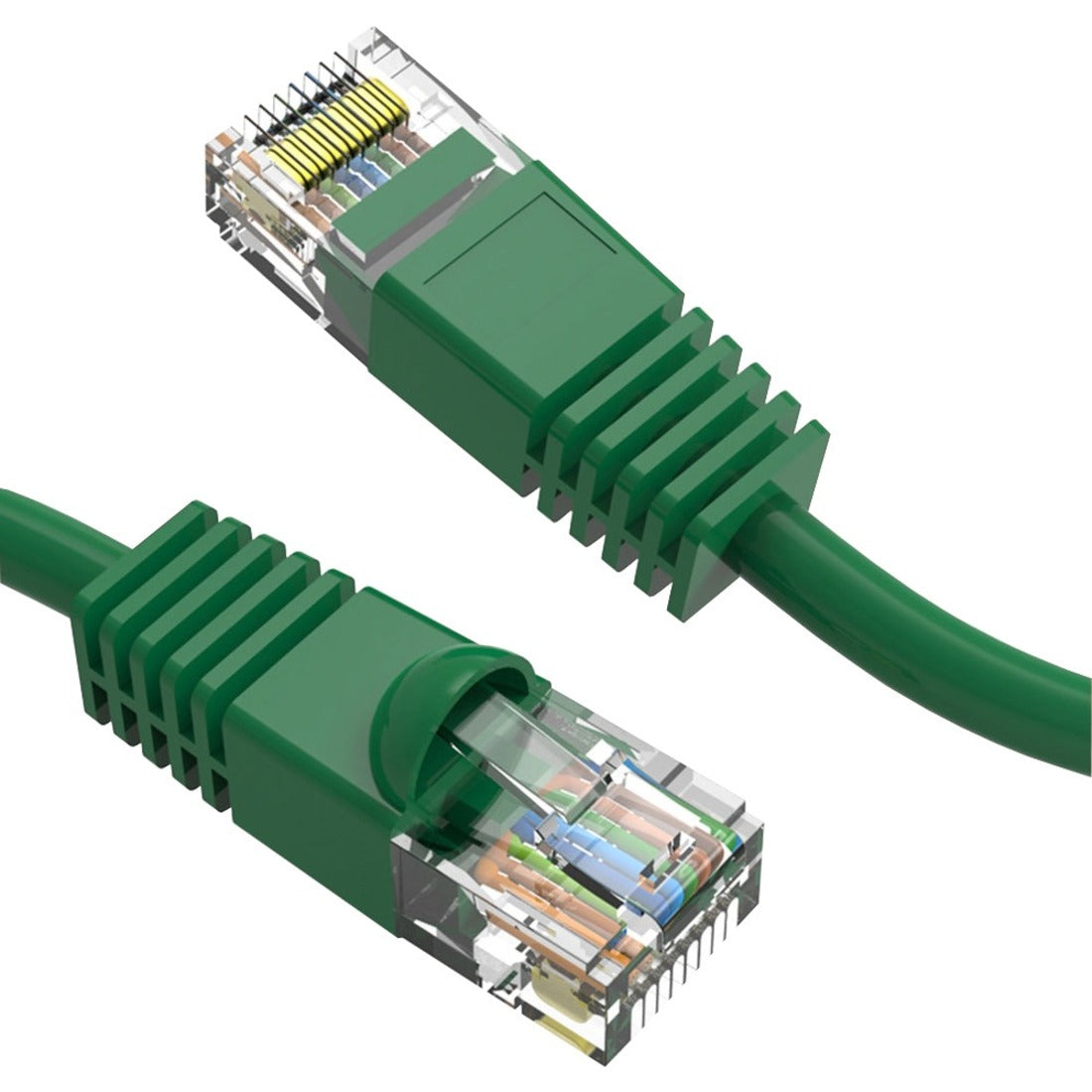 Axiom 20FT CAT6 550mhz Patch Cable Molded Boot (Green) - C6MB-N20-AX