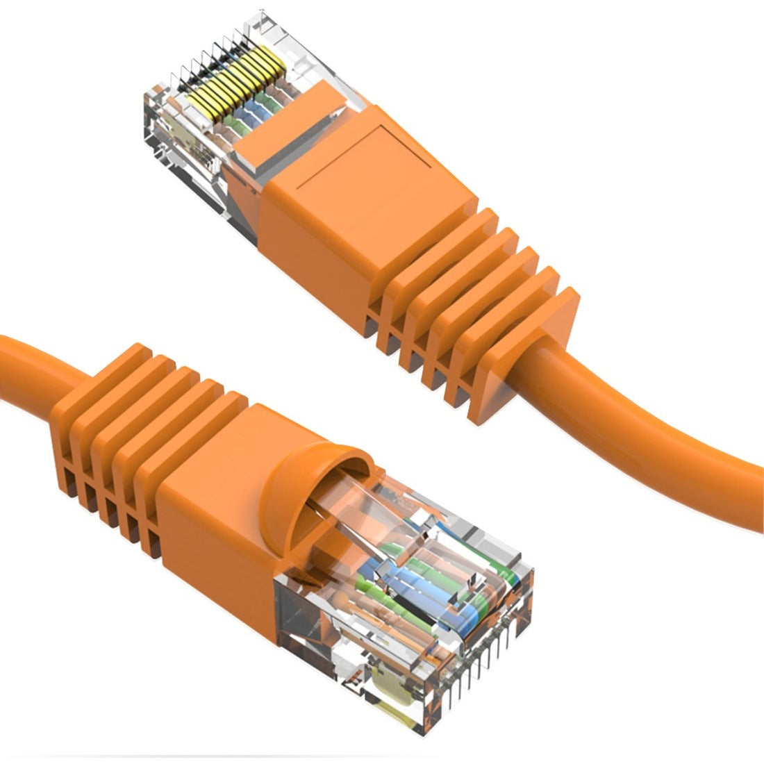 Axiom 14FT CAT6 550mhz Patch Cable Molded Boot (Orange) - C6MB-O14-AX