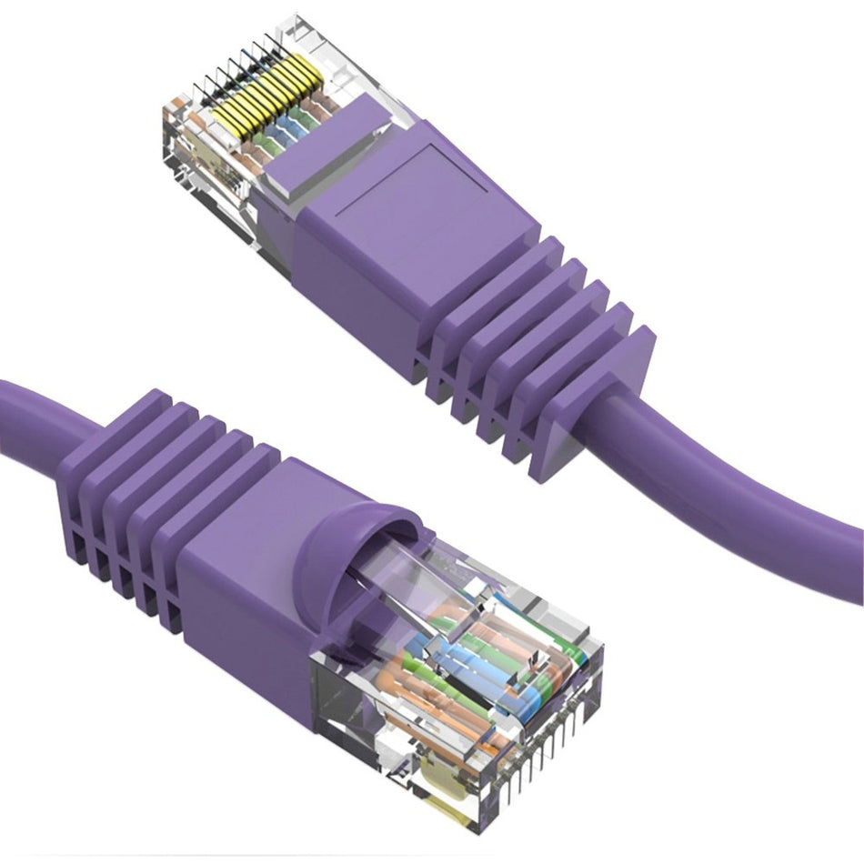 Axiom 1FT CAT6 550mhz Patch Cable Molded Boot (Purple) - C6MB-P1-AX