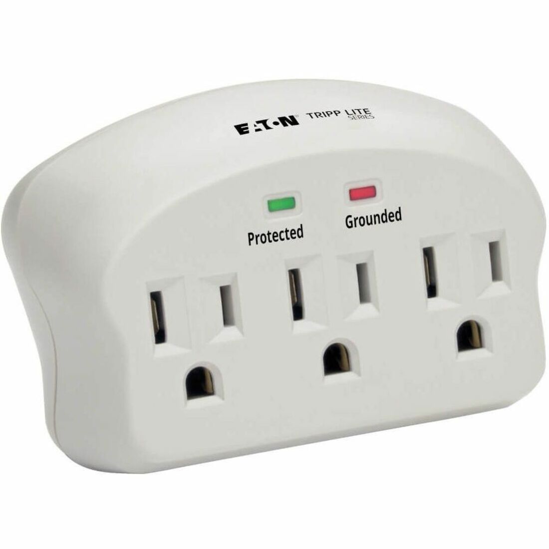 Eaton Tripp Lite Series Protect It! 3-Outlet Surge Protector, Direct Plug-In, 660 Joules, 2 Diagnostic LEDs - SK3-0