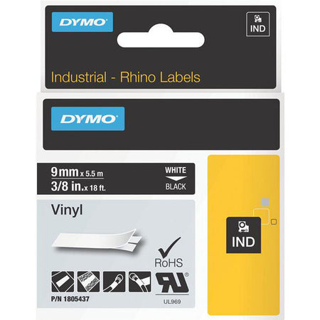 Dymo White on Black Color Coded Label - 1805437
