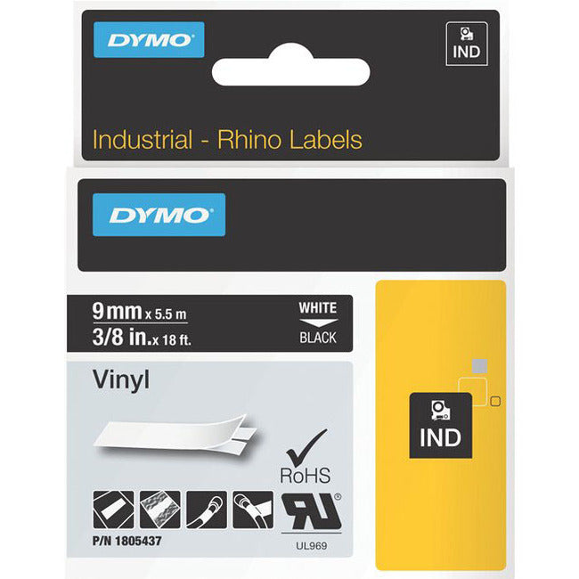 Dymo White on Black Color Coded Label - 1805437