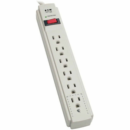 Tripp Lite by Eaton Protect It! 6-Outlet Surge Protector 15 ft. Cord 790 Joules Diagnostic LED Light Gray Housing - TLP615