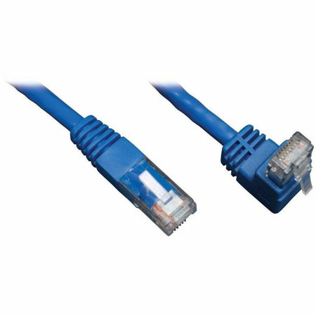 Eaton Tripp Lite Series Up-Angle Cat6 Gigabit Molded UTP Ethernet Cable (RJ45 Right-Angle Up M to RJ45 M), Blue, 3 ft. (0.91 m) - N204-003-BL-UP