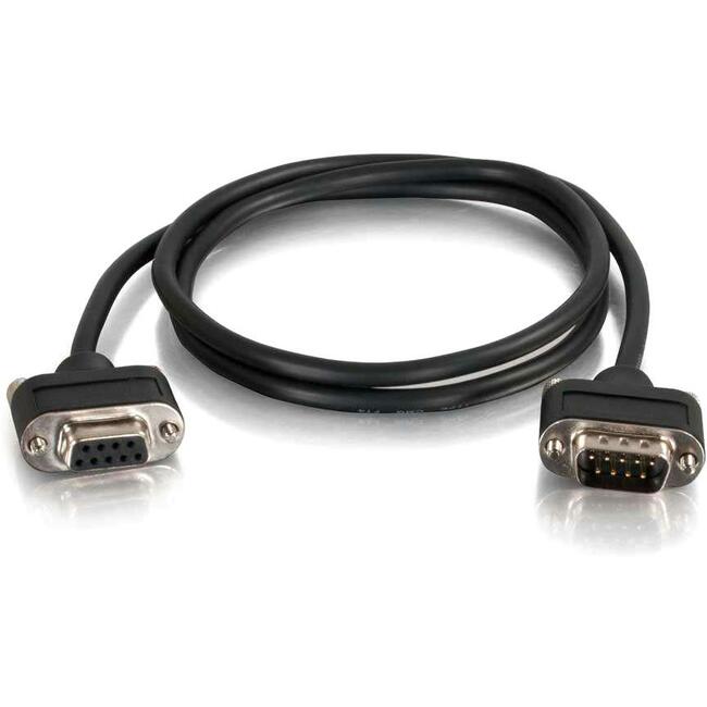 C2G 15ft CMG-Rated DB9 Low Profile Null Modem M-F - 52187