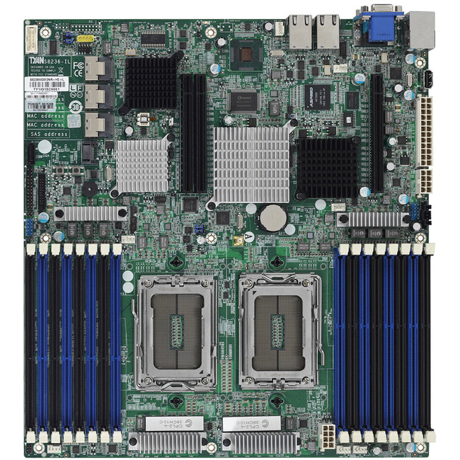 Tyan S8236-IL Server Motherboard - AMD SR5690 Chipset - Socket G34 LGA-1974 - SSI EEB - S8236WGM3NR-IL