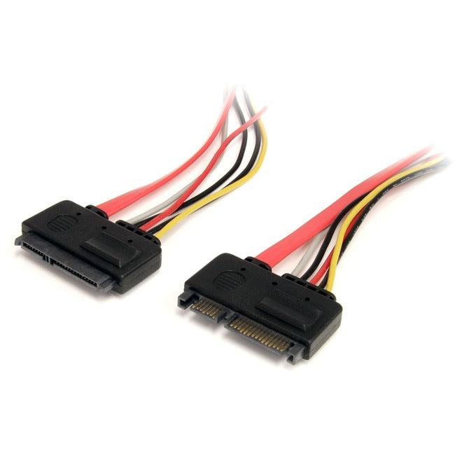 StarTech.com 12in 22 Pin SATA Power and Data Extension Cable - SATA22PEXT