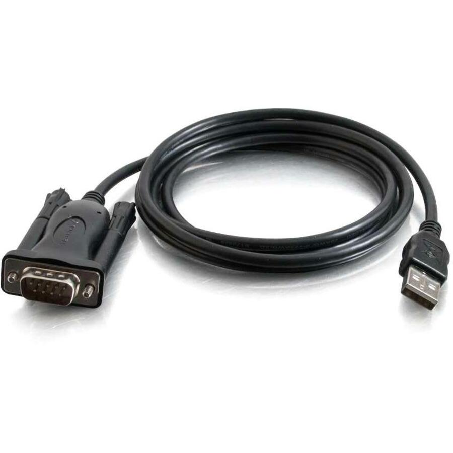 C2G 5ft USB to Serial Cable - USB to DB9 Serial RS232 Cable - M/M - 26887