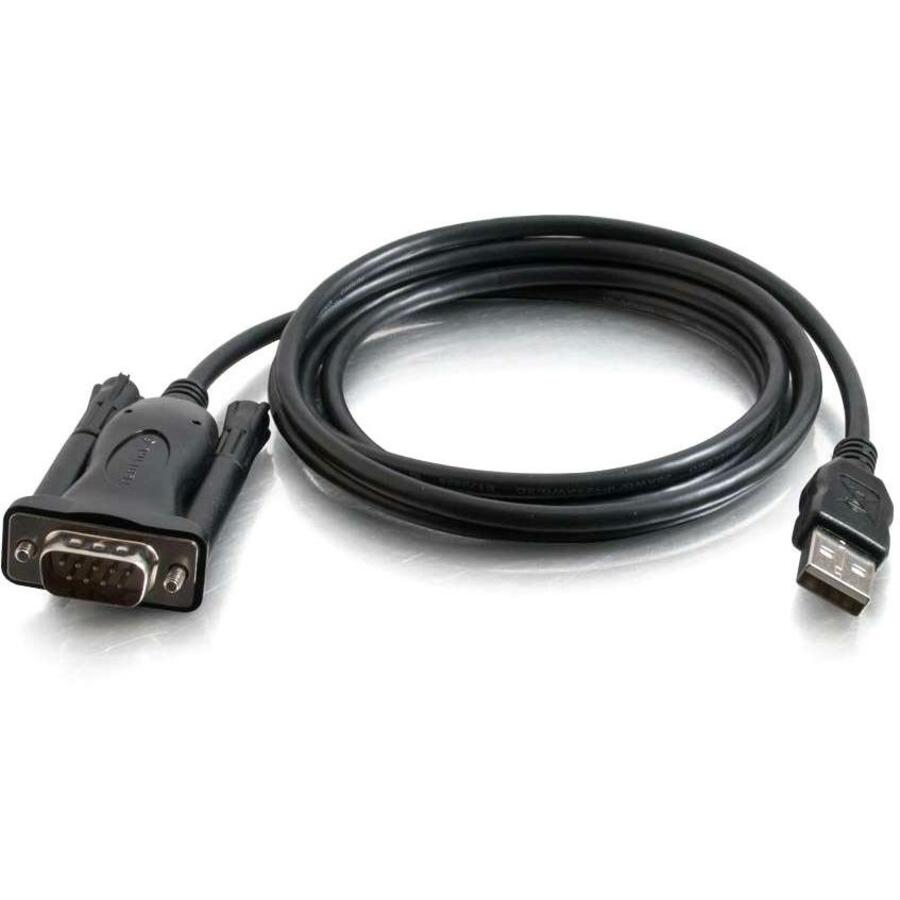 C2G 5ft USB to DB9 Serial Cable - RS232 Adapter Cable - 26887