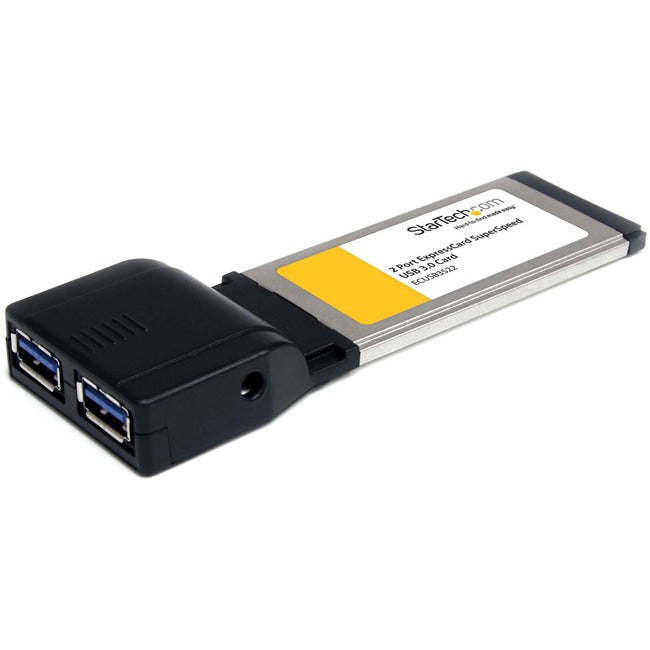 StarTech.com 2 Port ExpressCard SuperSpeed USB 3.0 Card Adapter with UASP Support - 5Gbps - ECUSB3S22