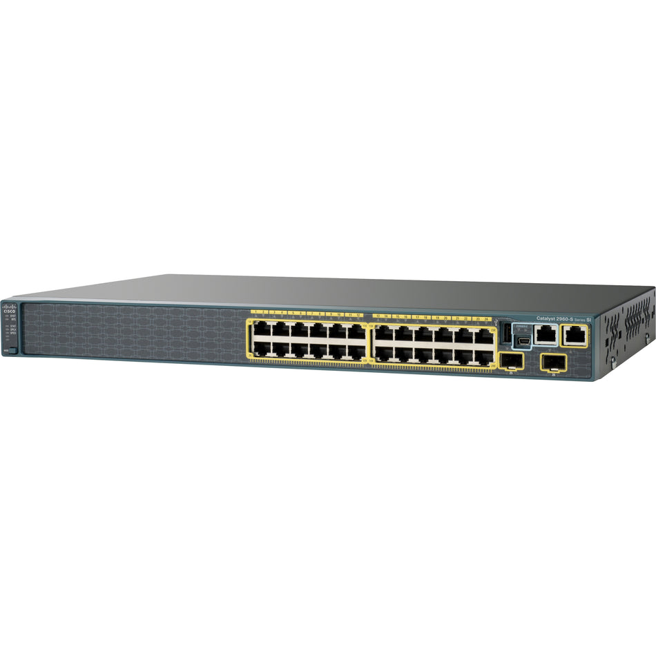 Cisco Catalsyt 2960S-24PD-L Ethernet Switch - WS-C2960S-24PDL-RF