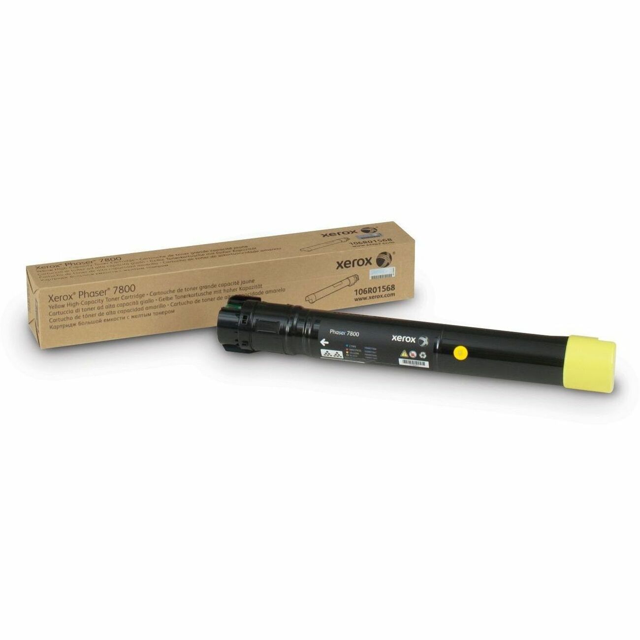 Xerox Genuine Phaser&reg; 7800 Yellow High capacity Toner Cartridge (17200 Pages) - 106R01568 - 106R01568