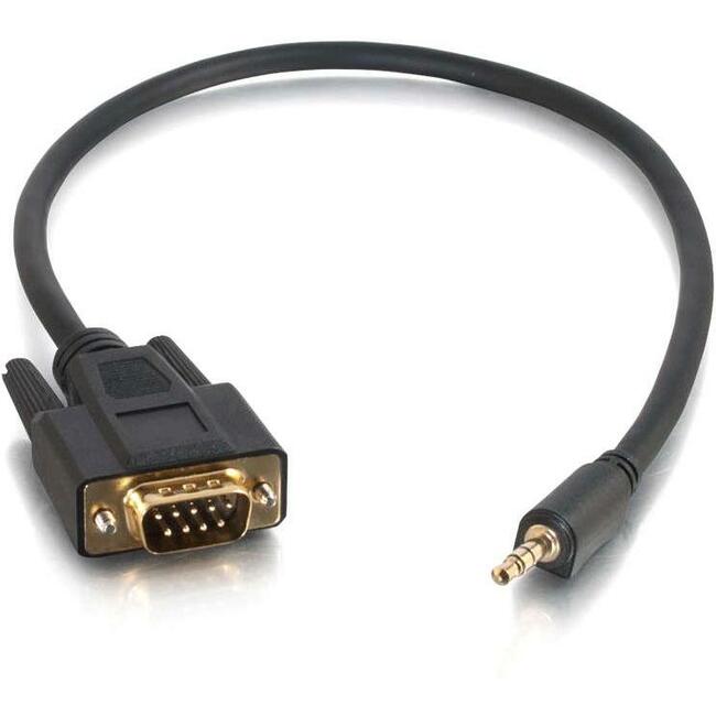 C2G 1.5ft Velocity DB9 Male to 3.5mm Male Adapter Cable - 02444