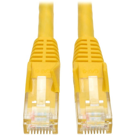 Eaton Tripp Lite Series Cat6 Gigabit Snagless Molded (UTP) Ethernet Cable (RJ45 M/M), PoE, Yellow, 4 ft. (1.22 m) - N201-004-YW